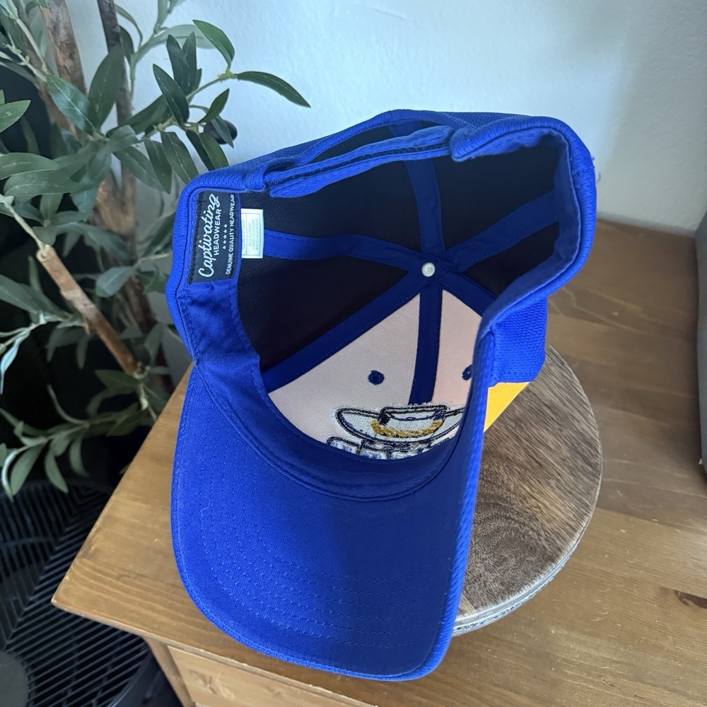 UCSB Santa Barbara Gauchos Dad Hat Baseball Cap Gold Blue Embroidered Logo OSFM - Picture 4 of 11